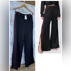 T BY ALEXANDER WANG FLARED TRACK PANTS size small
